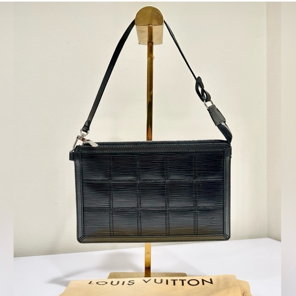 Louis Vuitton Black Epi Stretch Delmonico Pochette - Picture 6 of 11